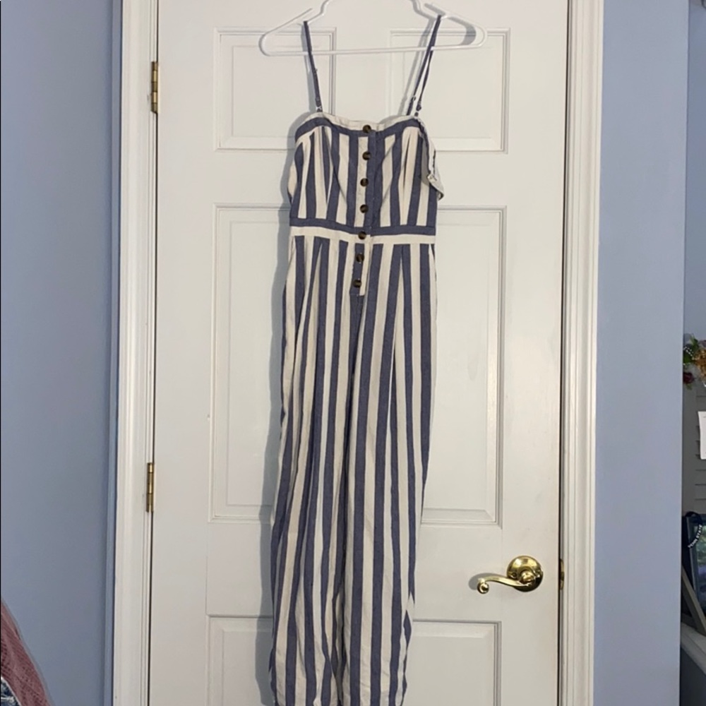 American eagle Striped jumpsuit